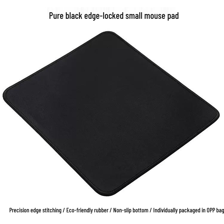 Tappetino per Mouse Esports Piccolo Antiscivolo - Panno per Tastiera Nero, Tappetino da Scrivania Monocolore per Casa e Ufficio