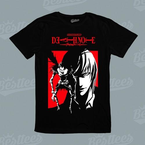 Kids / Men / Women Japanese Anime Death Note Teru Mikami Ryuk Graphic T-Shirt S разноцветный