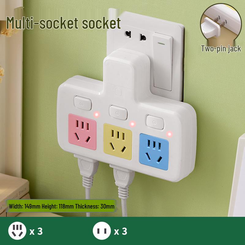 Pure Copper Multi-Function USB Power Strip with Wireless Plug Board