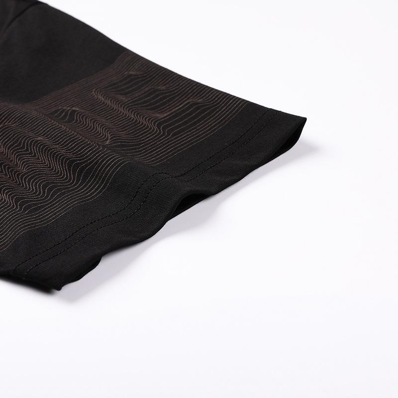 Letnia Nowa Męska Koszulka z Krótkim Rękawem z Nadrukiem Tygrysiej Głowy Męska Moda Cienka Modna