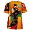 Summer Fashion Casual 3d Printing Japanese Kimono For Men And Women O Collar Short Sleeve T-Shirt Loose Personality Top 6xl