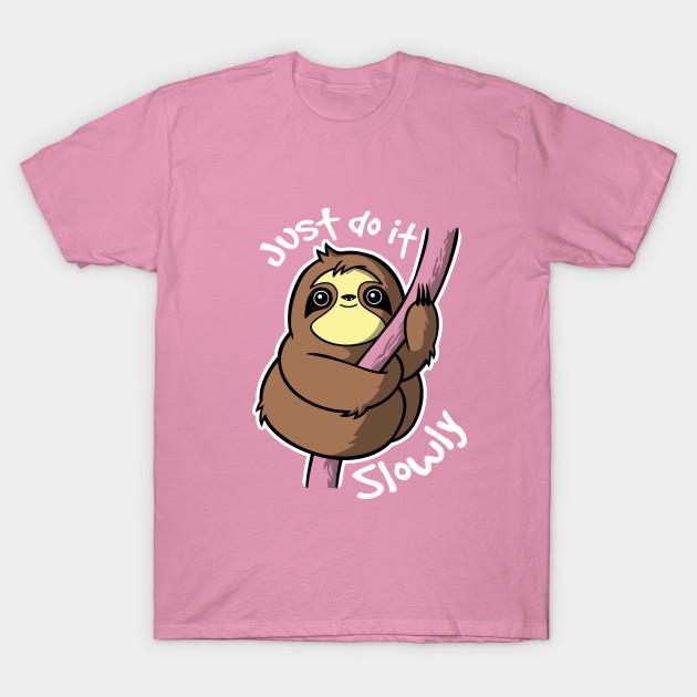 T-Shirt Damen Faultier Langsam Harajuku Print Kawaii T-Shirt Sommer Kurzarm Damen T-Shirt Top Tee