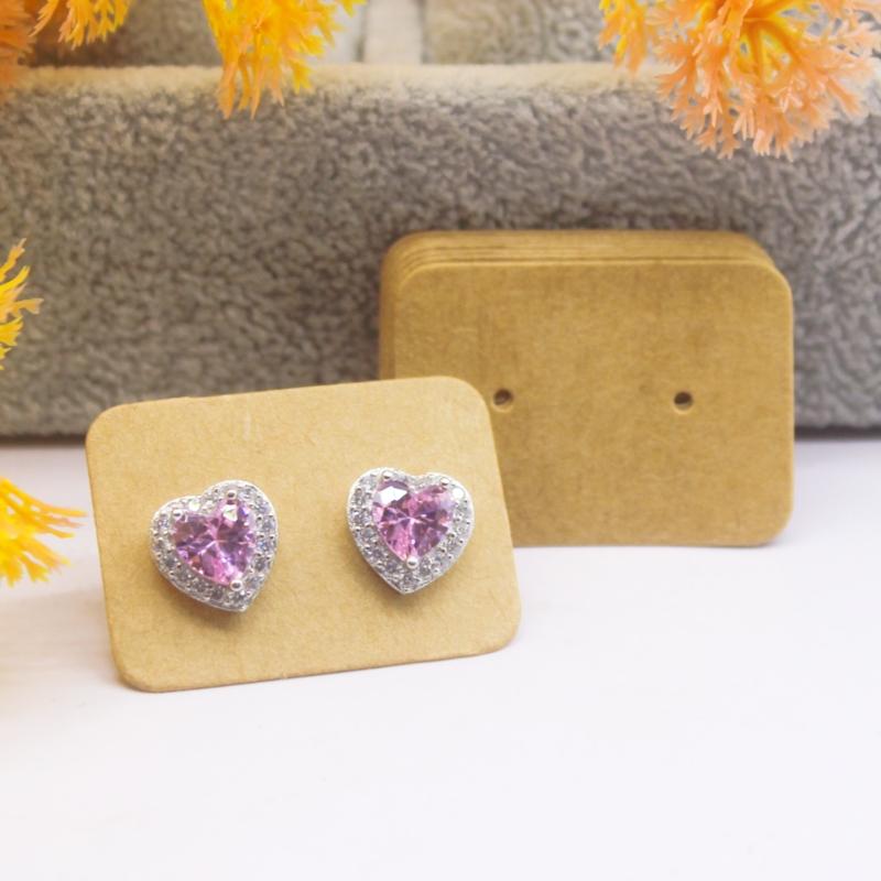 100pcs new 3.5x2.5cm fashionable girl earrings packaging card