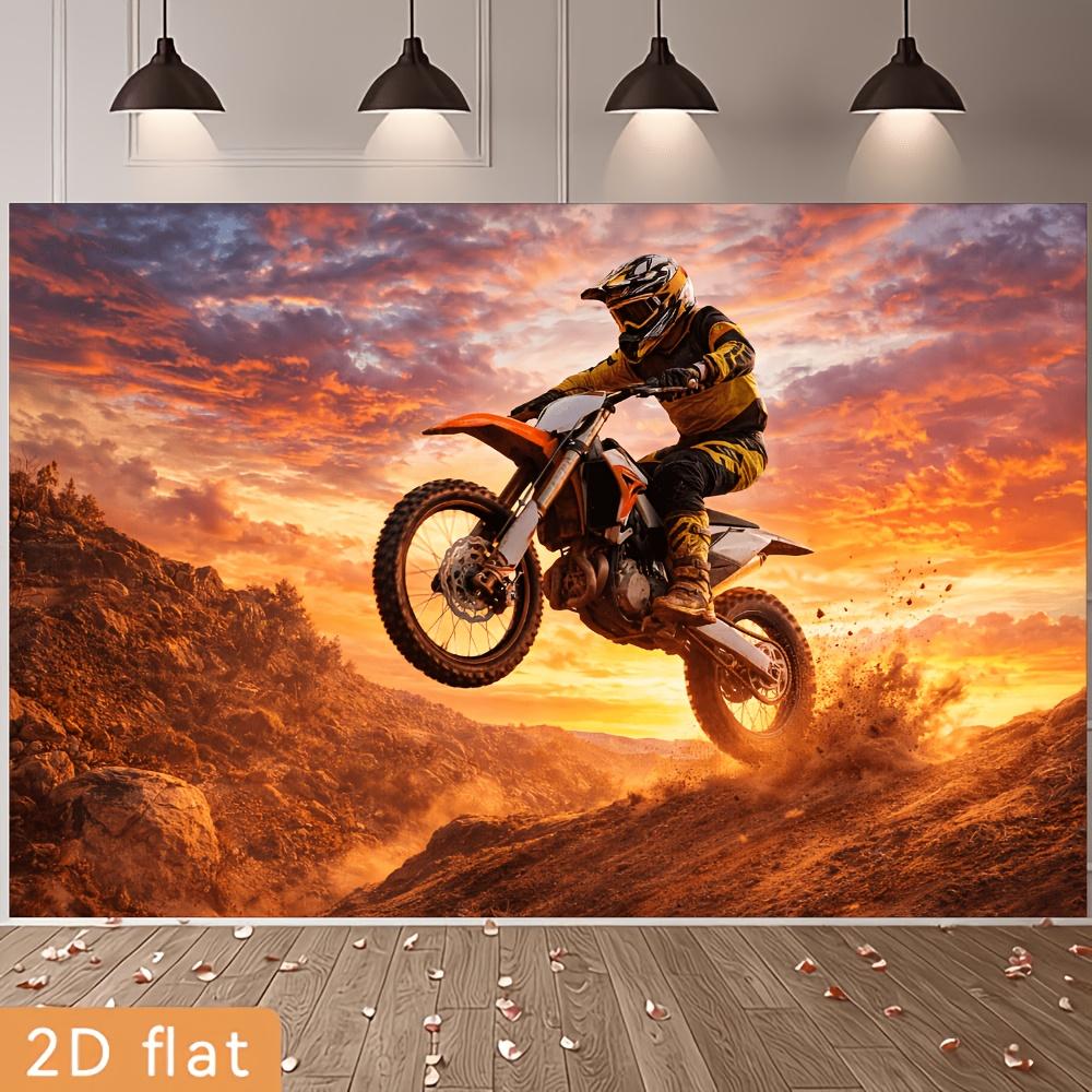 2D planar background banner in motorcycle extreme offroad style Extreme Sports Themexy