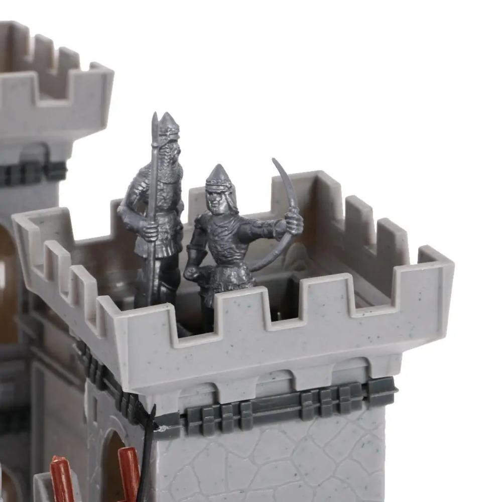 56 dílů 3D hrad Stavebnice Rytířský střet Herní sada Dětské DIY montážní hračky