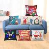 18 * 18 Inches / 45 * 45cm Linen Colorful LED Light Merry Christmas Cushion Cover Decorative Sofa