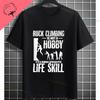 Rock Climbing Climber Bouldering Graphic Design Tshirt Pure Cotton Casual Shortsleev Outdoor Clothing Unisex Clothse