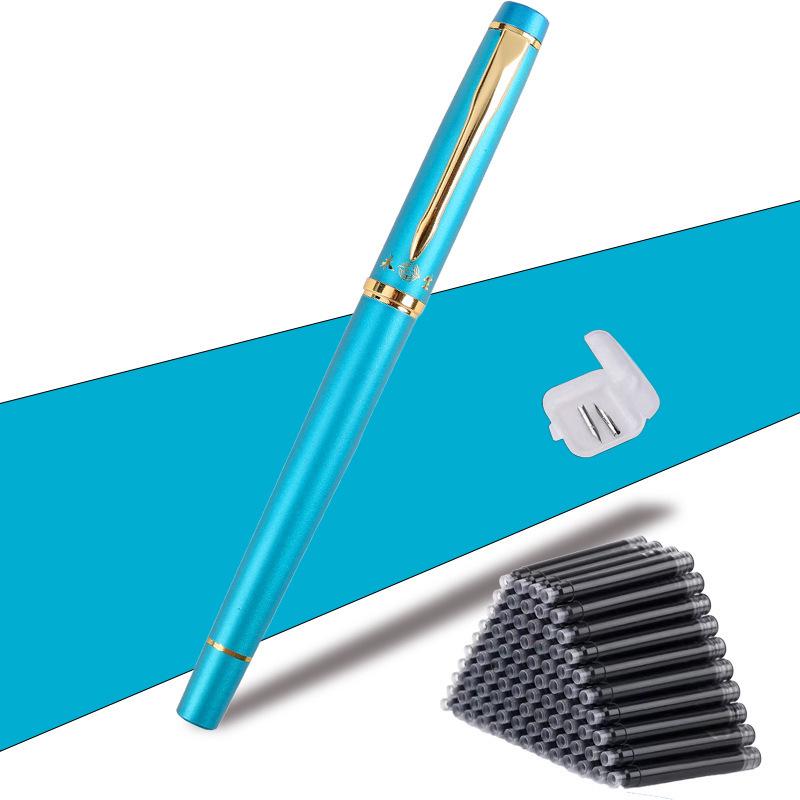 Handmade Curved Tip Calligraphy Fountain Pen for Students and Adults - Perfect for Writing and Character Practice