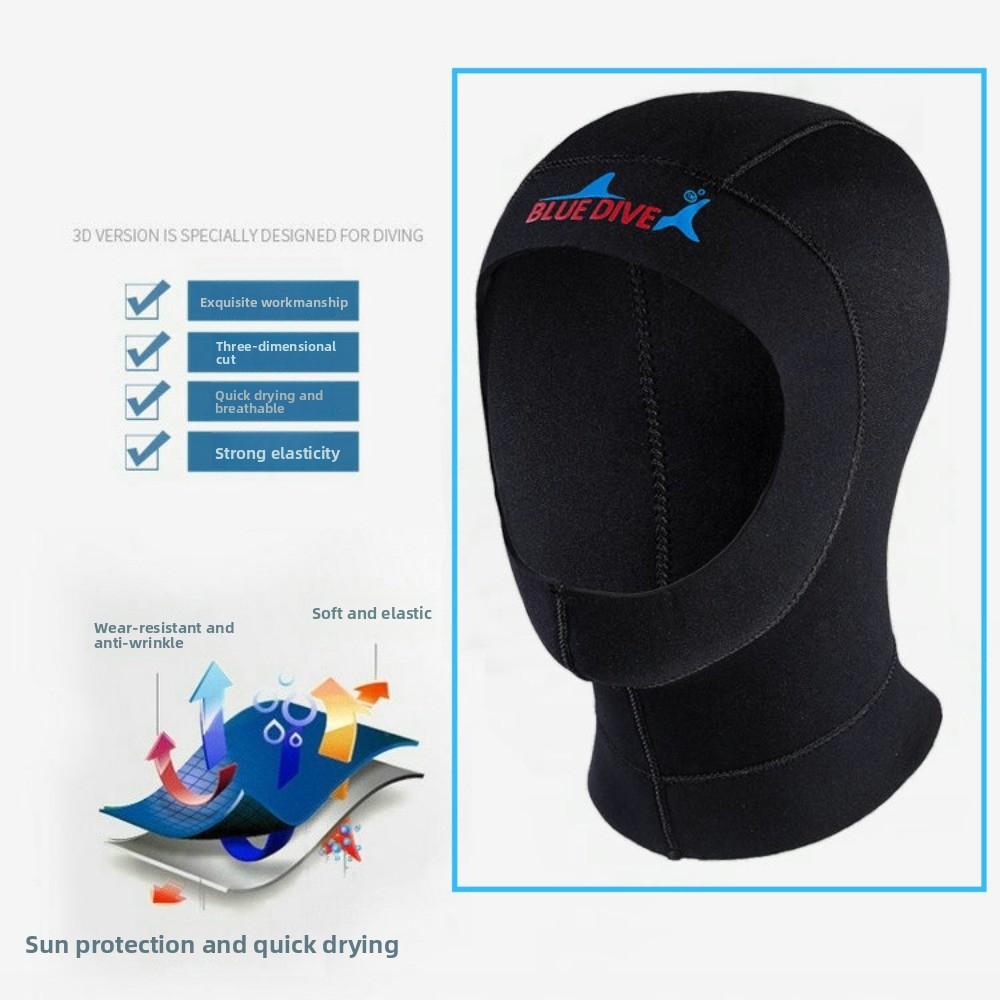 Thicken Design Diving Headsets Chloroprene Rubber Diving Swimming Hats  Spearfishing