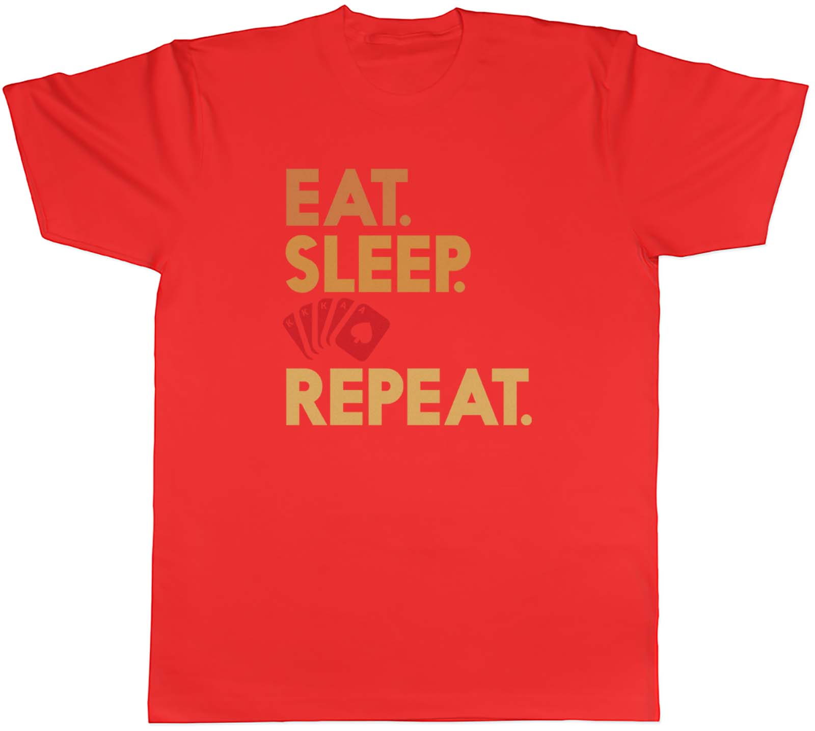Eat Sleep Poker Unisexs TShirt Casino Gambling Texas Holdem Games Tee Gift S