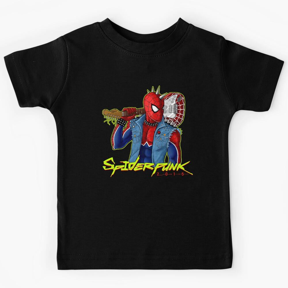 Punk Rock Spider 2015 MORALES PUNK GWEN - Spider Punk Kids T-Shirt 120