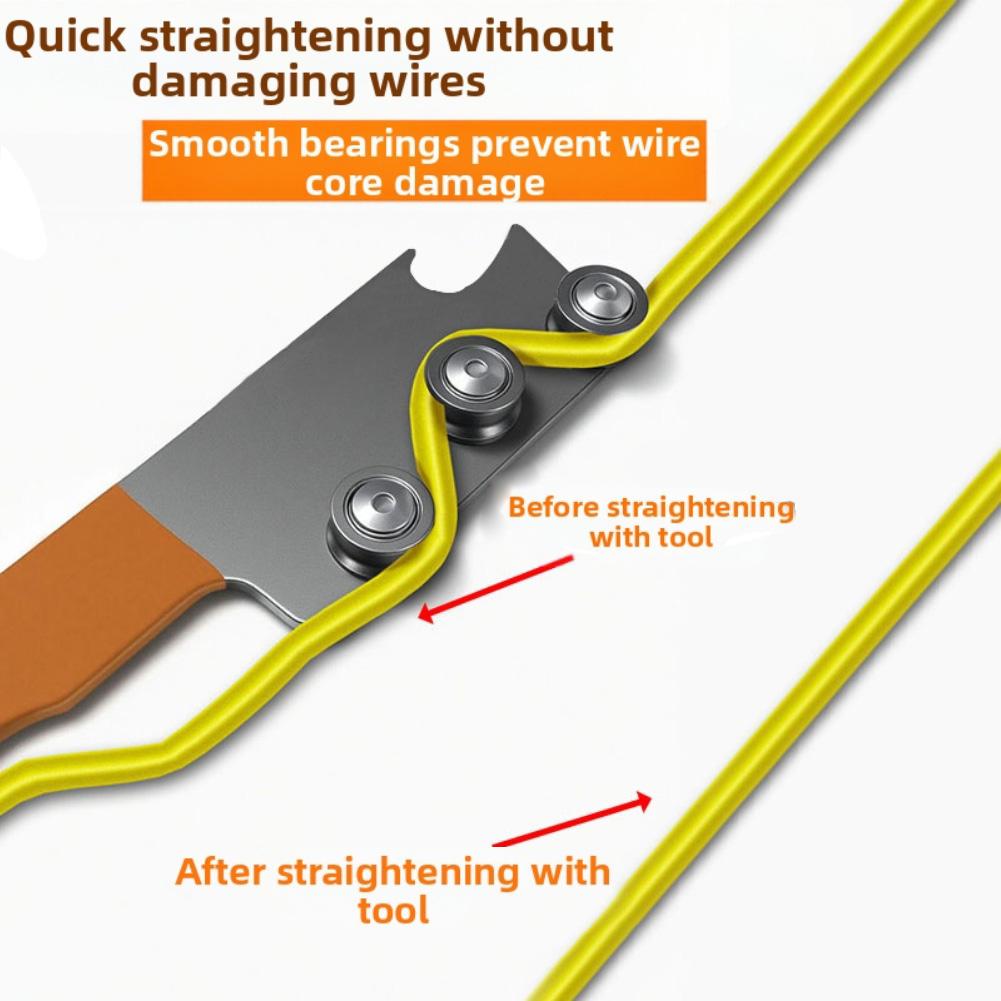 Hardened Steel Wire Straightener for Electrical Box Cabinet Wiring Paralleler Lightweight Portable Design Tool