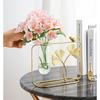 Flower Vase Decorative Items for Home, Gift Items for Home Decor,Propagation Station Test Tube Flower Vase with Metal Frame