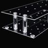 Acrylic Cake Pop Stand Clear Lollipop Display Holder with 21 Holes Reusable Dessert Display Rack for Home Kitchen Bakery