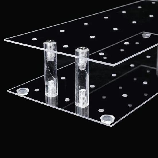 Acrylic Cake Pop Stand Clear Lollipop Display Holder with 21 Holes Reusable Dessert Display Rack for Home Kitchen Bakery