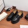 2025 Spring Festival new platform loafers for women, high-end wear, small height increase, uniform small leather shoes for women