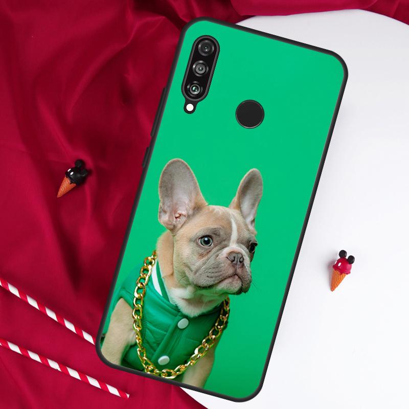 French Bulldog Dog For Huawei Nova 11 Pro 9 10 SE Y60 Y70 Y90 Y61 Y91 Y73 Y72 12i 11i 8i P20 P30 P40 Lite Case
