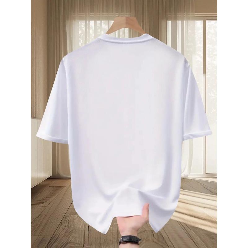 Taglie Europee Uomo Estate Stampata Trendy Casual Sportiva Manica Corta T-Shirt Versatile Comodo Top