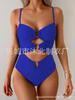 Women's One-piece Swimsuit, Button-down Bikini Sexy Swimsuit, Hollow Swimsuit.