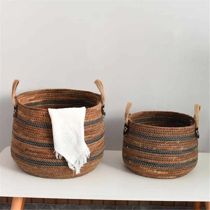 Durable and Portable Storage Basket Functional and Decorative Organizer Holder for a Well Ordered Living Environment