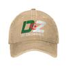 DZ Algeria Supporter Berretto da Baseball Algerino Djazair Denim Distressed Vintage Lavato Africa?Cappello Solare Arabo Unisex per Esterno Cappelli Morbidi
