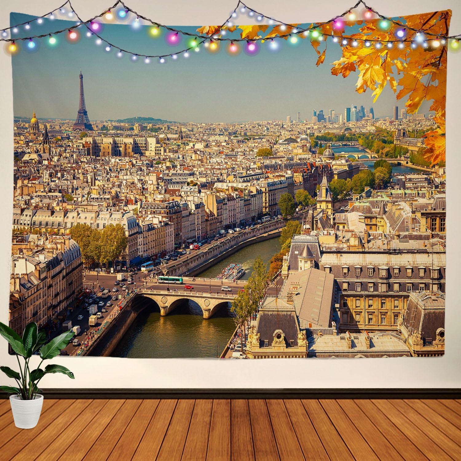 Tapestry Paris autumn city 75x100