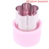 1Pc Various Shapes Vegetables Cutter Plastic Handle Portable Cook Tools Pink Stainless Steel Fruit Cutting Die Kitchen Gadgets