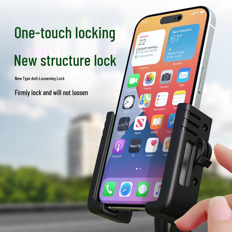 New Small Helmet Phone Holder: Electric Scooter & Bicycle Navigation Mount