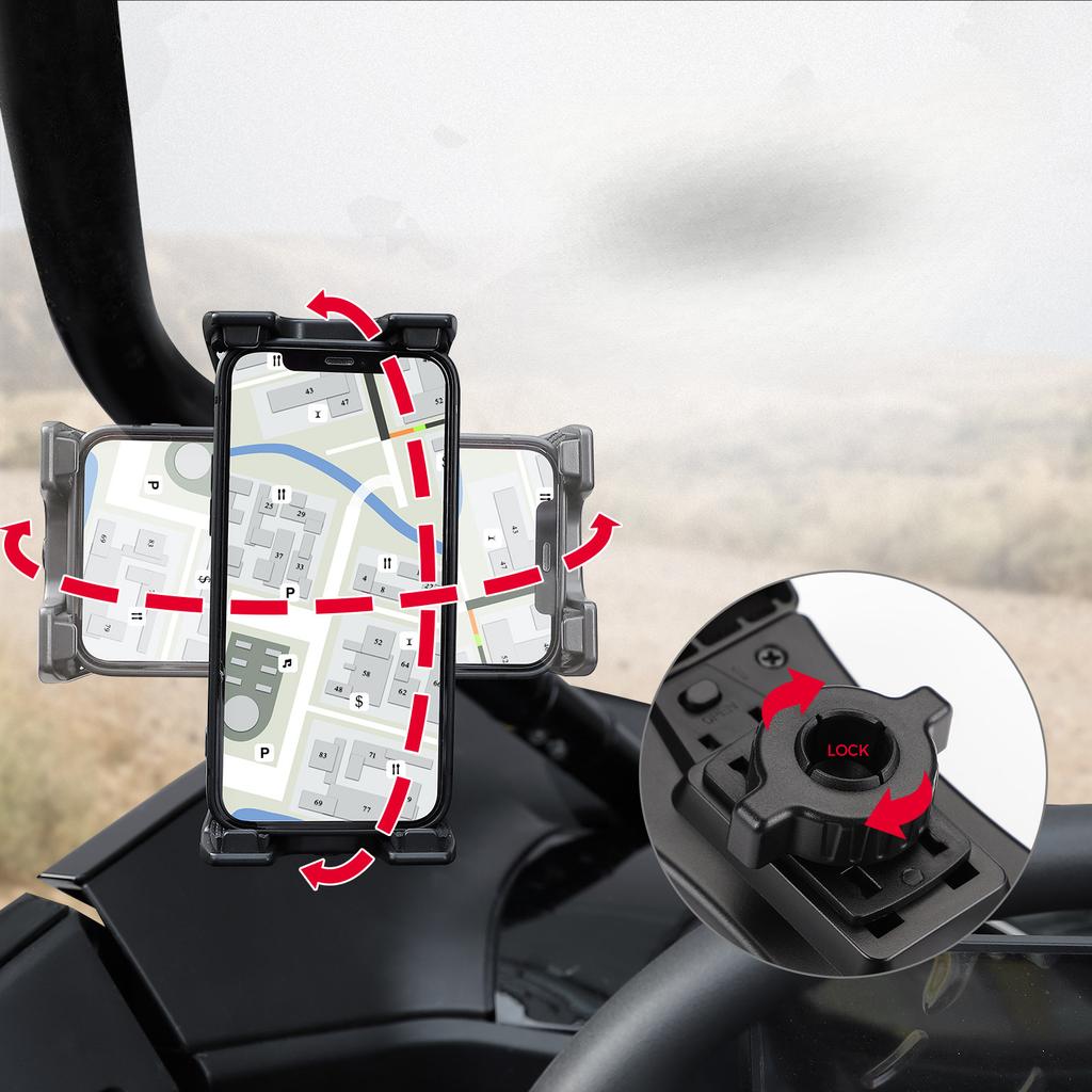 For Polaris RZR PRO XP 4 1000 Can-Am X3 Snowmobile For Golf Cart KEMIMOTO UTV ATV Mobile Phone Stand