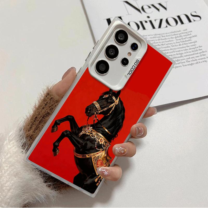 

Horse Art Aesthetics Soft Phone Case for Samsung Galaxy S24 S25 FE S26 Edge S23 Ultra S22 Plus S21 + Shockproof Cover Back Shell Samsung S23