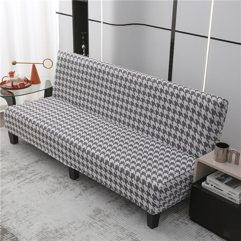 Stretch Sofa Cover Folding Sofa Bed Slipcovers Couch Cover Without Armrest Elastic Fitted Sheet for Sofa Bed