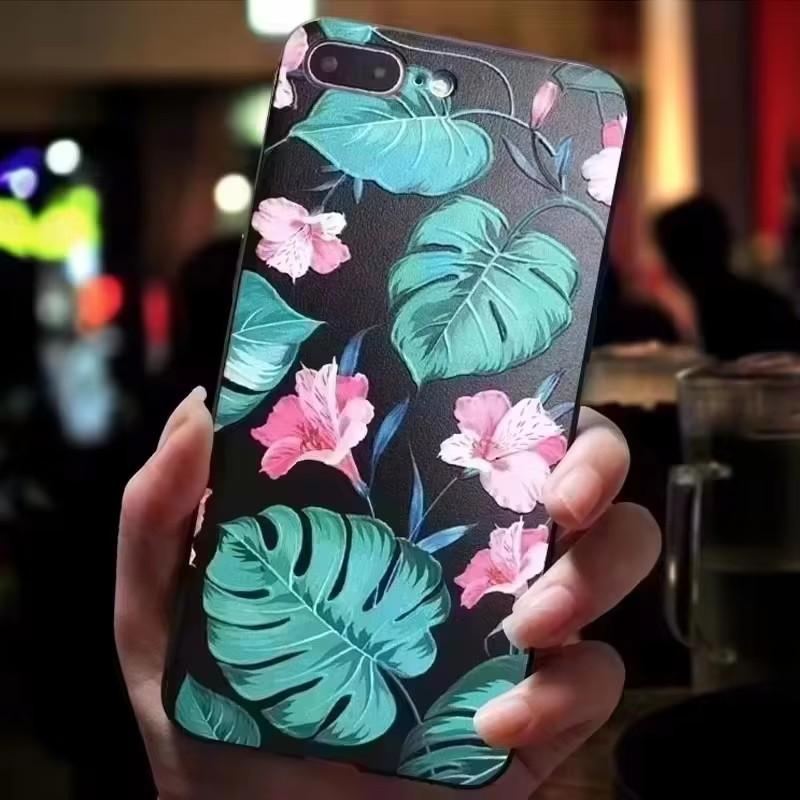 For Oneplus 8 Pro / 9 Pro / 10 Pro Case 3D Flower Relief Silicone Emboss Covers for Oneplus 10 Pro Case Protective Soft Cartoon