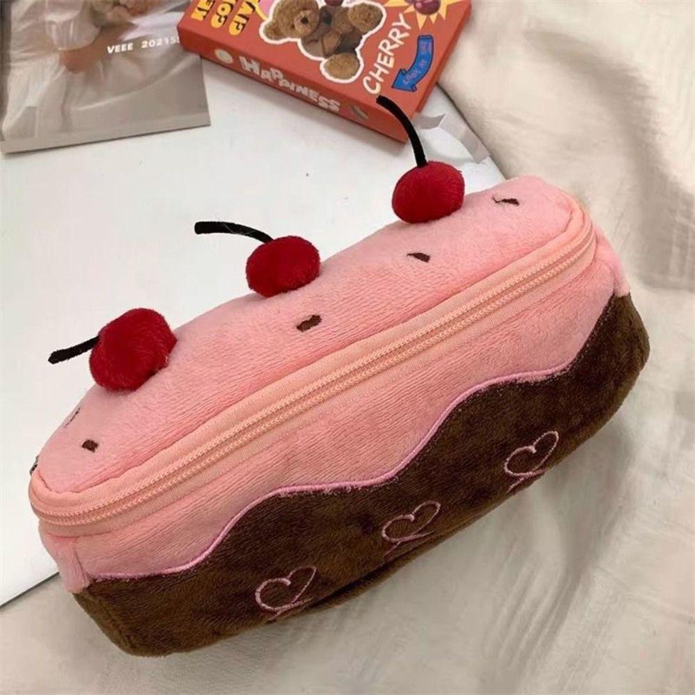 Large Capacity Pen Bag Plush Stationery Bag New Pen Box  Gift