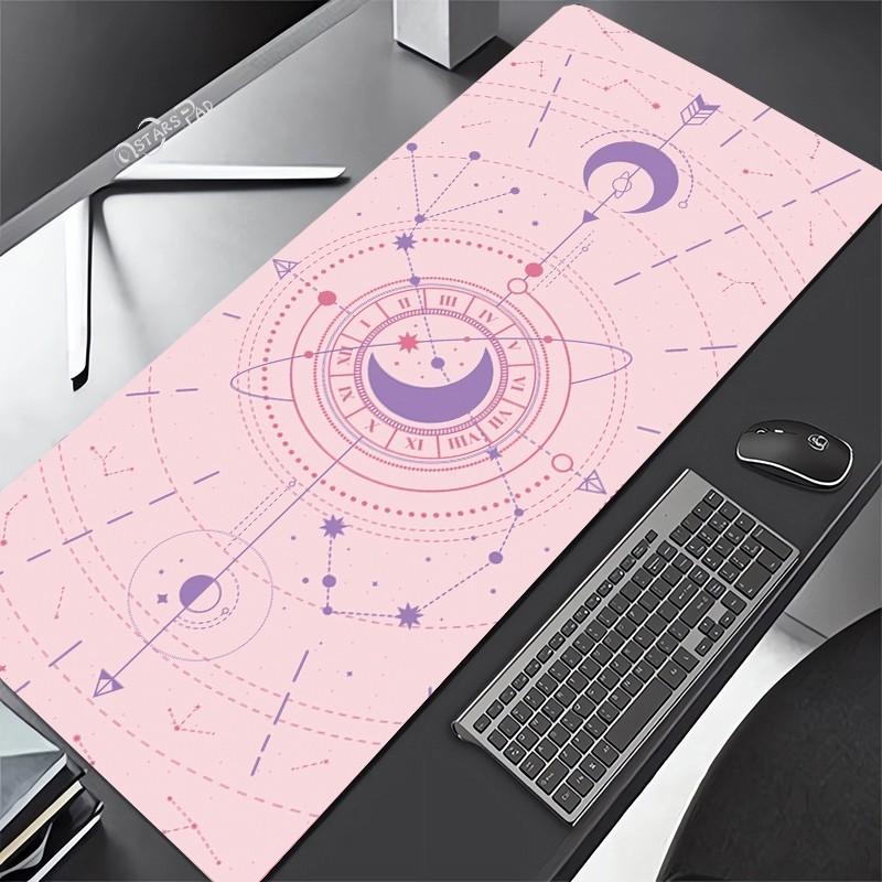 Pink Cardcaptor Sakura Large Deskmat Kero Washable Pink Magic Wand Circel Mouse Pad Anime Rubber Playmat Cartoon G