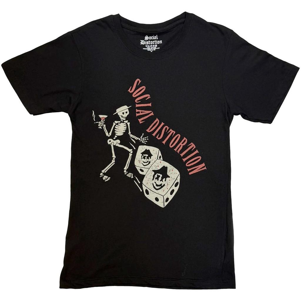 Social Distortion - Skully Dice Vintage - Black t-shirt