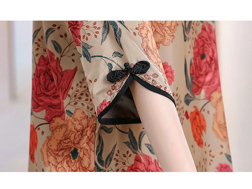 7XL Summer Plus Size Chinese Style Two-Piece Set for Middle-aged and Elderly Women