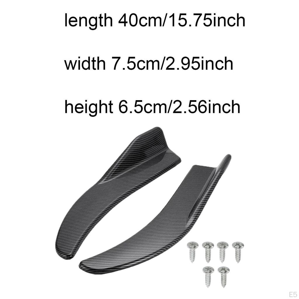 1 Pair Car Front Rear Corner Spoiler Accessories Easy To Install Diffuser Splitter Anti Scratch