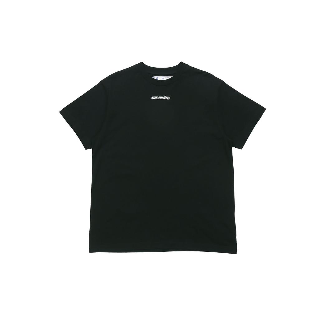 Off-White Marker Short-Sleeve Over Tee Black/Red Men Tops OMAA038E20JER0021025