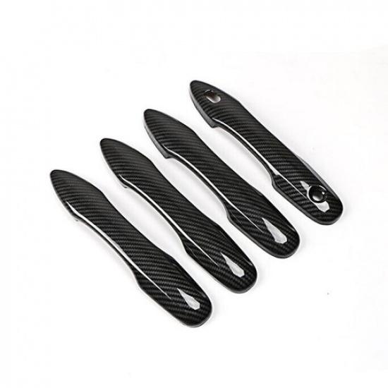 For  Toyota Corolla Hatchback Carbon Fiber Style Car Door Handle Cover Trim