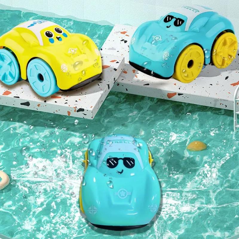 Baby Bath Toys Amphibious Cars Toy Bathroom Floating Clockwork Car Children Swimming Water Playing Toy