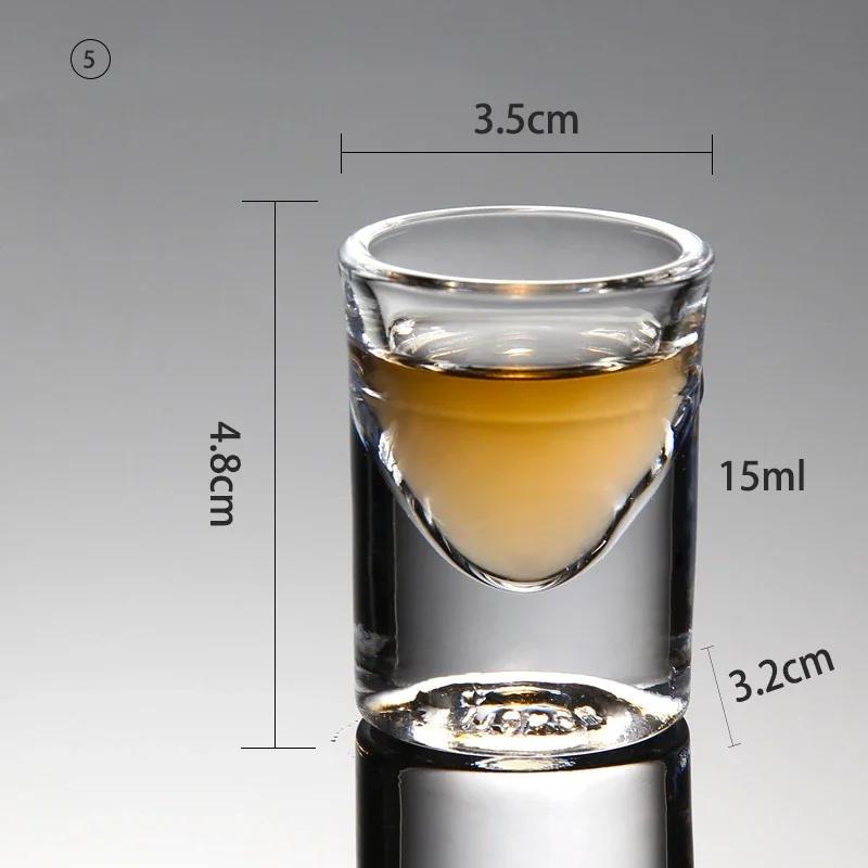 2/6/PCS Crystal Cup Shot Glass Cup Creative Spirits Wine Glass Cup Glasses Party Drinking CharmingThick BottomCup Wine Glass
