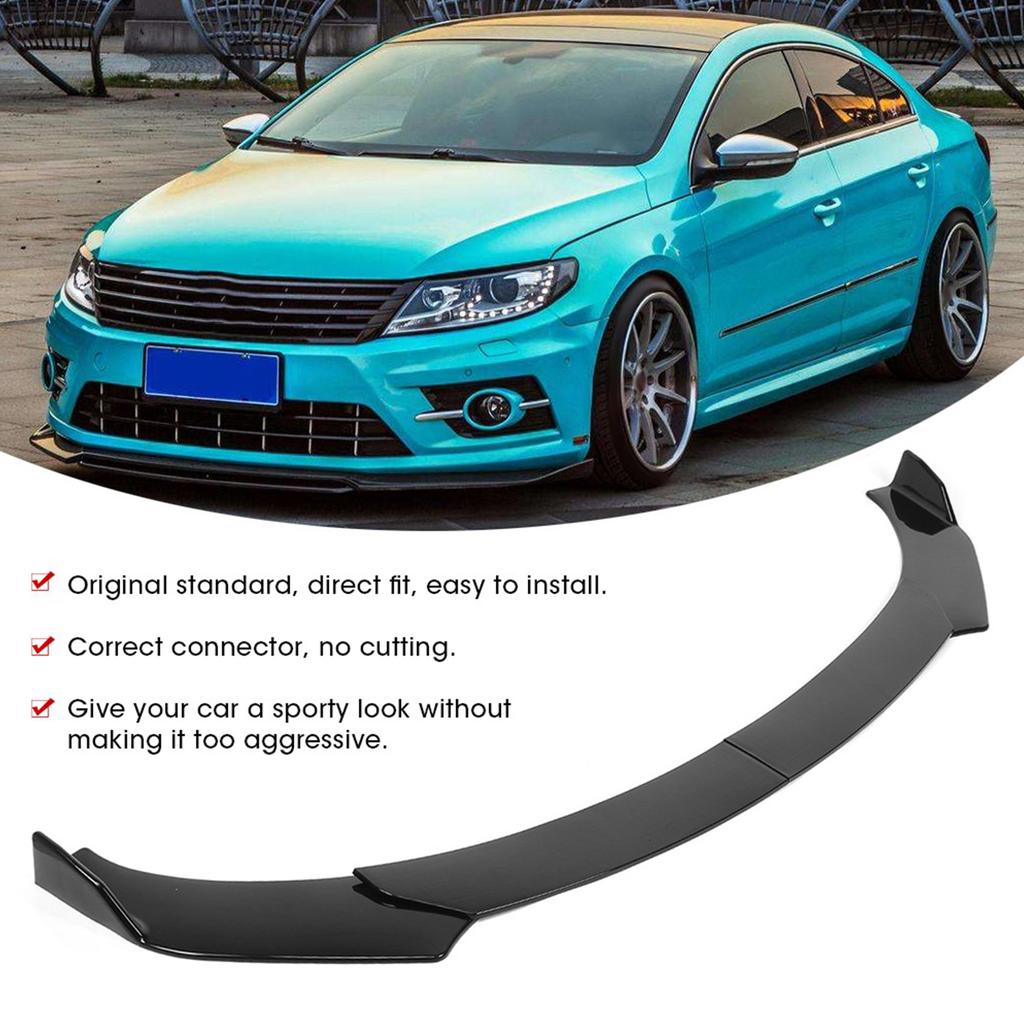 4pcs Car Front Bumper Lip Splitter Fins Diffuser Cover Protection Kit Parts Fit for Subaru