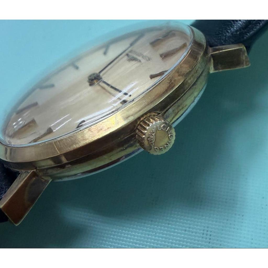 Used LONGINES Watch Gold Dial Vintage Showa Antique