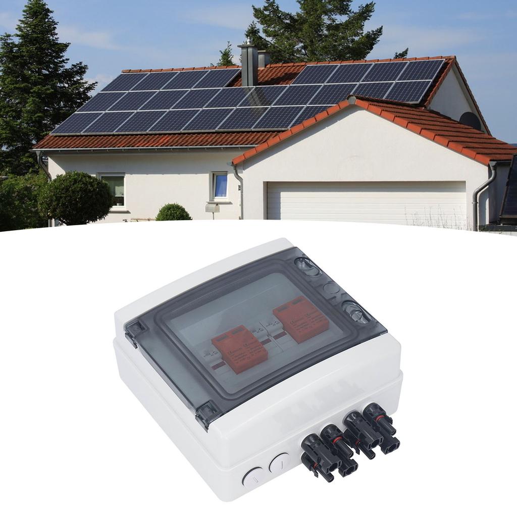 Skrzynka zbiorcza solarna 4 łańcuchy IP65 Wodoodporna skrzynka zbiorcza PV z zabezpieczeniem i 15A dla systemu on-grid i off-grid