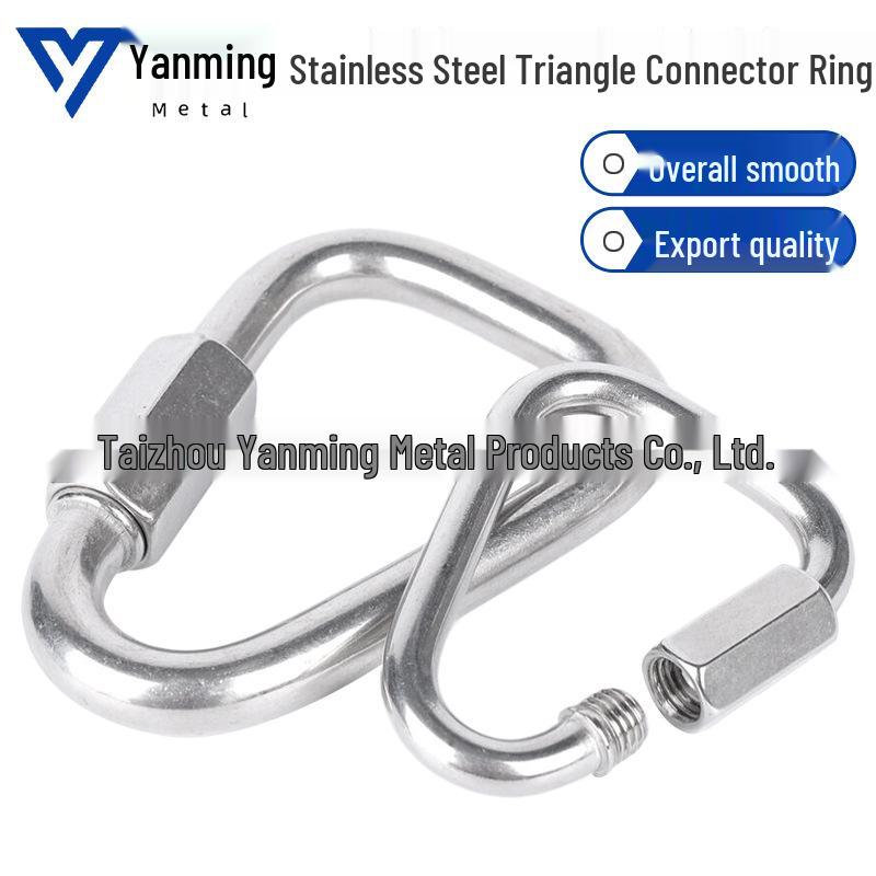 304/316 Stainless Steel Triangle Quick Link Lock Carabiner Buckle 304 Stainless Steel M3.5