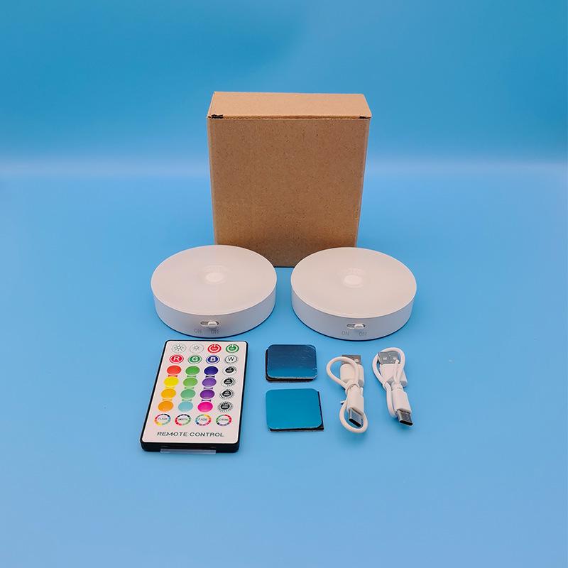 RGB 16-Color Long-Lasting Remote LED Night Light for Parties & Wine Cabinets