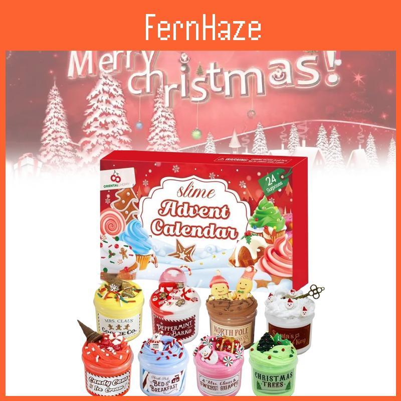 Christmas Advent Calendar 24 Days Diy Clay Cake Bucket Countdown Gift For Families And Children