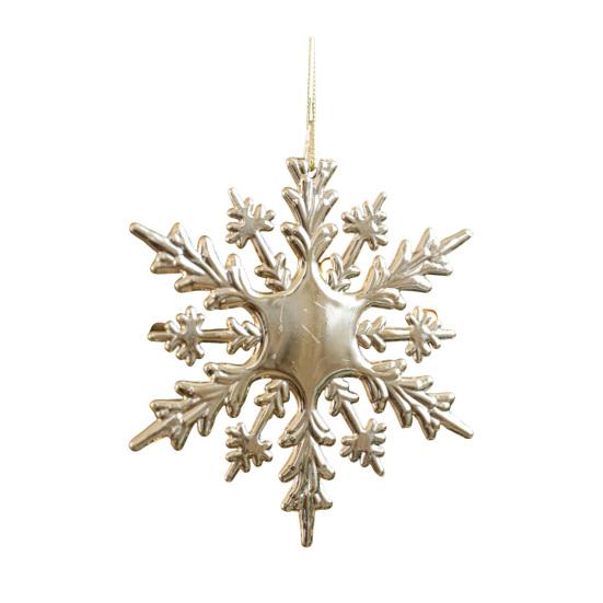 Christmas Ornaments Plastic Glitter Gold Snowflake/Reindeer/Angel Hanging Ornaments for Xmas Tree Winter Decoration