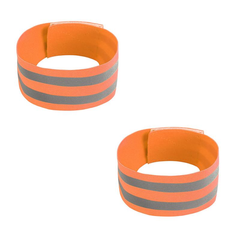 

2PCS Reflective Bands Elasticated Armband Wristband Ankle Leg Strap Safety Reflector Tape Strap for Night Jogging Walking Biking