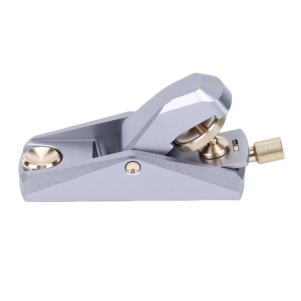 Low Angle Block Plane 33 Degree Woodworking Hand Planer for Miniature Model Leather Making Silver